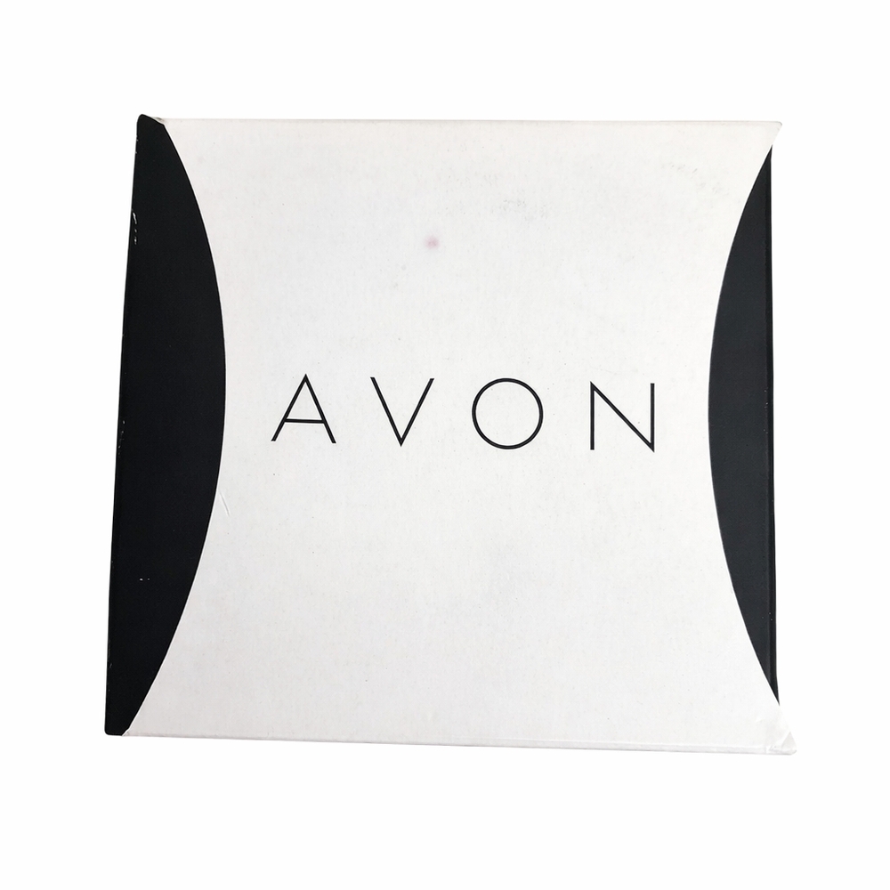 NIB Avon Burgundy Crystal Jewelry Set Necklace Earrings Adjustanle Ring Gift Box - Picture 8 of 8